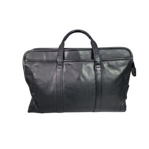 Vintage Wilsons Leather Briefcase Black Bag Laptop Commuter Documents Messenger